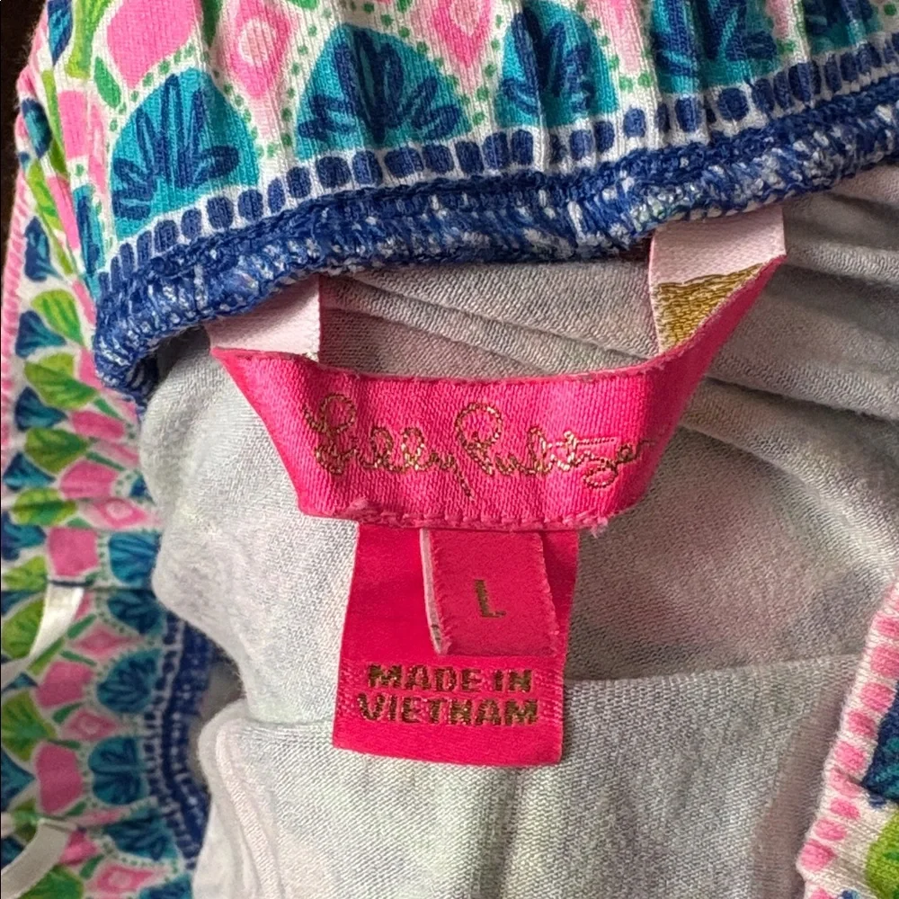 Lilly Pulitzer Strapless Rikki Tropical Floral Tiger Print Romper - Picture 10 of 11